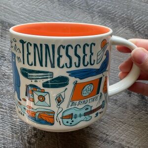 Starbucks Been There Series Tennessee Mug 14 Oz 2023 Orange Interior Coffee Cup